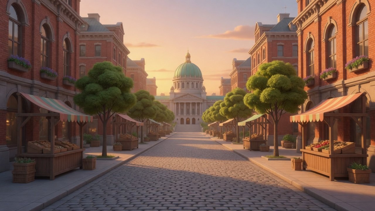 Market street toward the civic dome