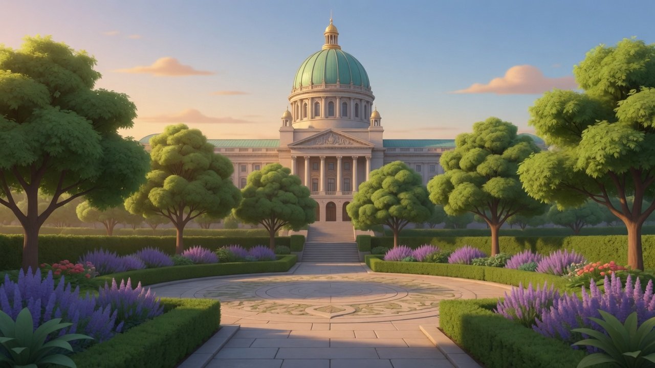 Courtyard under the dome